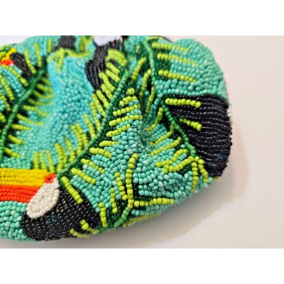 5 Elements Parrot Beaded Polti Clutch Bag - Picture 3 of 15